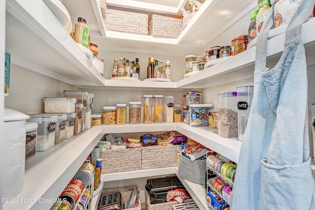 view of pantry