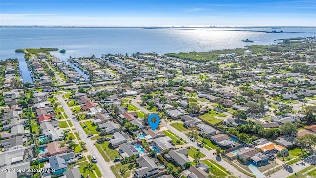 1500 Dorsal St, Merritt Island, FL 32952 - aerial view of property's location featuring a large body of water and nearby suburban area