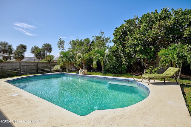 view of pool