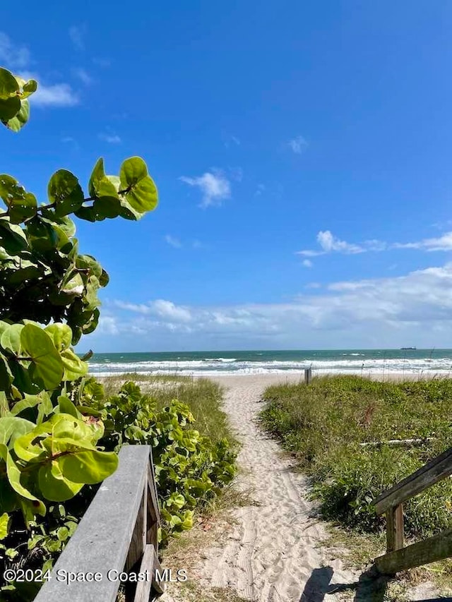 water view with a beach view