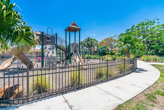 community playground featuring fence
