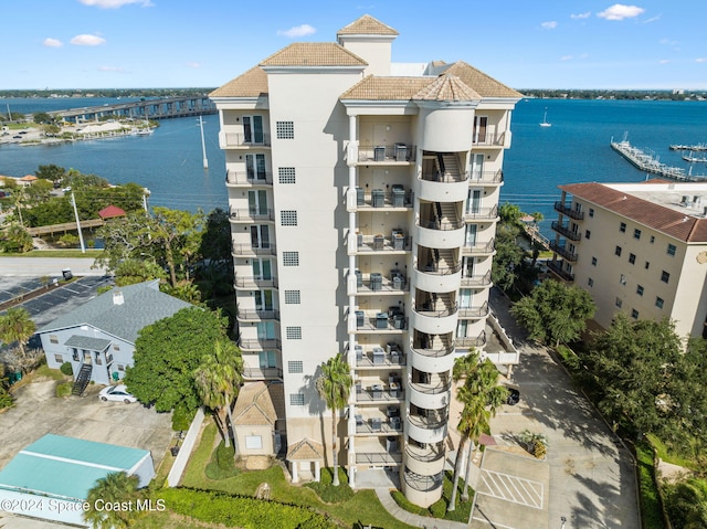 view of property featuring a water view