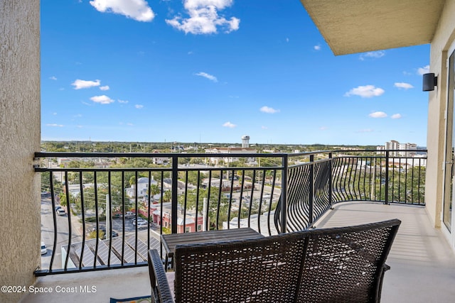 view of balcony