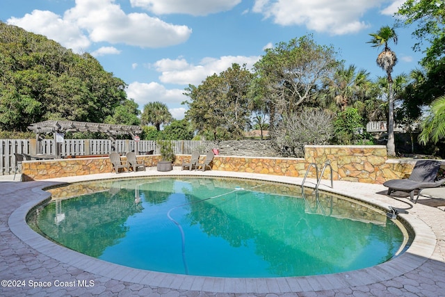 view of pool