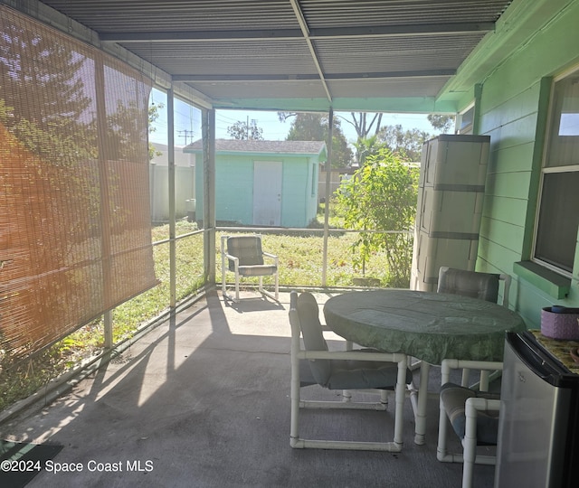 view of sunroom / solarium