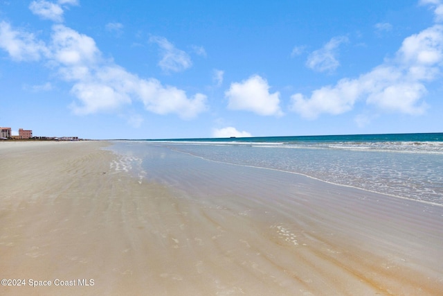 water view featuring a beach view