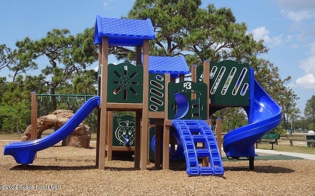 view of jungle gym