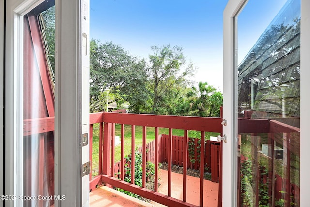 view of balcony