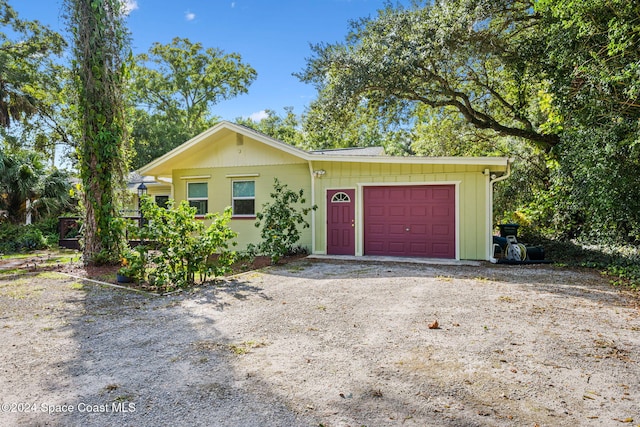 ranch-style house with a garage