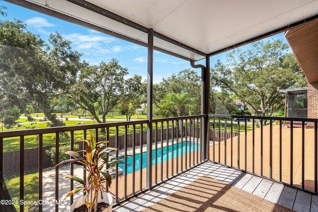 view of balcony