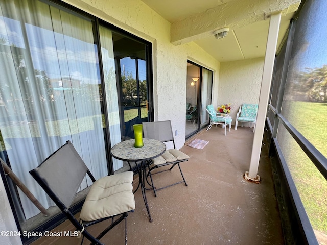 view of sunroom / solarium