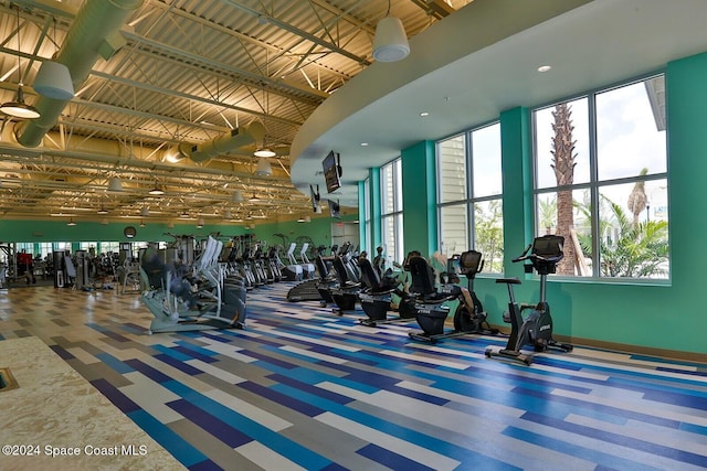 view of exercise room