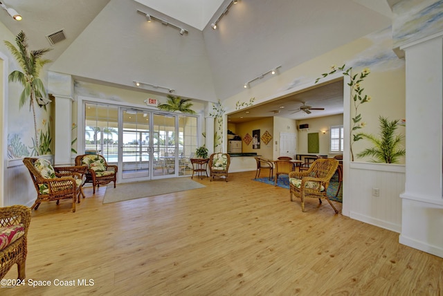community lobby with visible vents