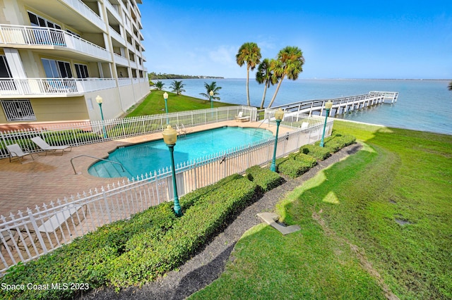 4975 Dixie Hwy NE Unit 201, Palm Bay, FL 32905 - community pool featuring a water view