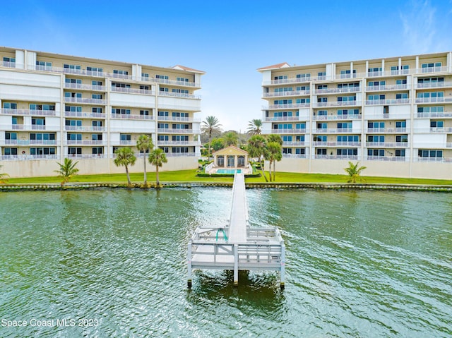 4975 Dixie Hwy NE Unit 201, Palm Bay, FL 32905 - dock area with a water view