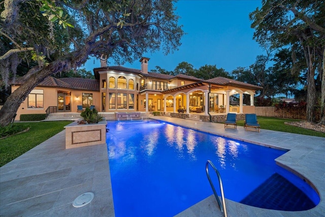 view of pool with a patio