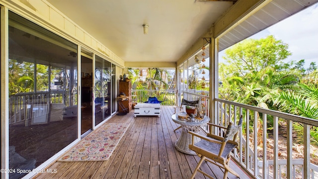5232 Marina Dr, Bokeelia, FL 33922 - view of wooden terrace