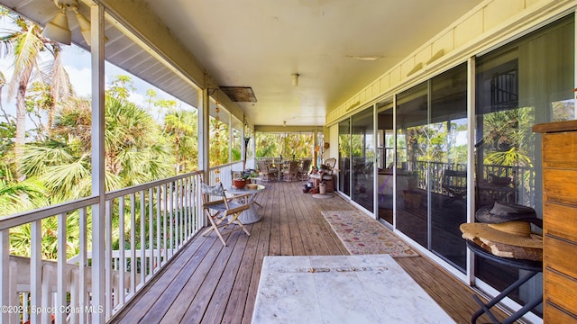 5232 Marina Dr, Bokeelia, FL 33922 - view of wooden deck