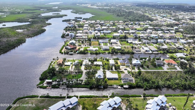 5232 Marina Dr, Bokeelia, FL 33922 - birds eye view of property with a water view and a residential view