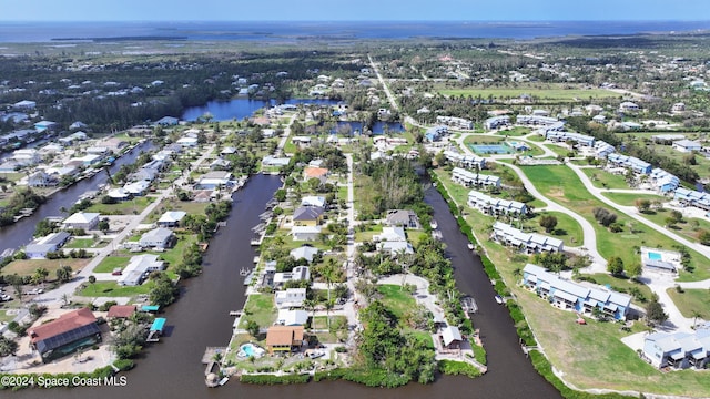 5232 Marina Dr, Bokeelia, FL 33922 - bird's eye view with a water view and a residential view