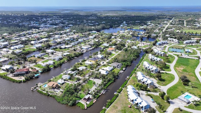 5232 Marina Dr, Bokeelia, FL 33922 - aerial view featuring a water view and a residential view