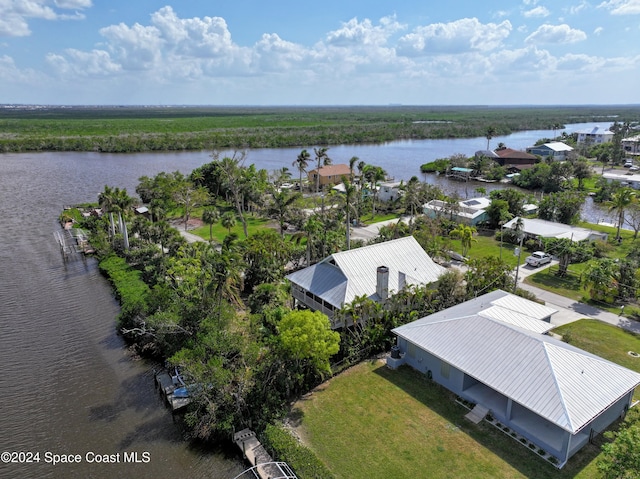 5232 Marina Dr, Bokeelia, FL 33922 - drone / aerial view with a water view