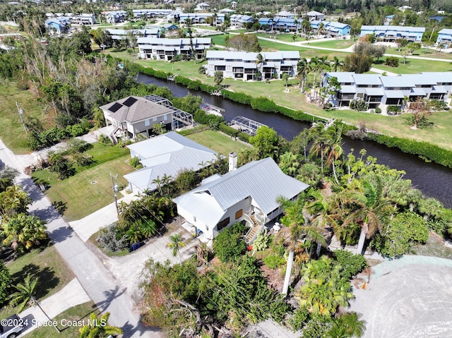 5232 Marina Dr, Bokeelia, FL 33922 - drone / aerial view featuring a water view and a residential view