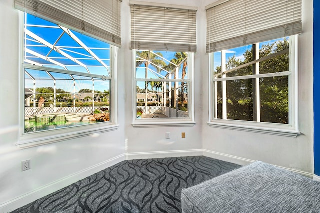 view of sunroom