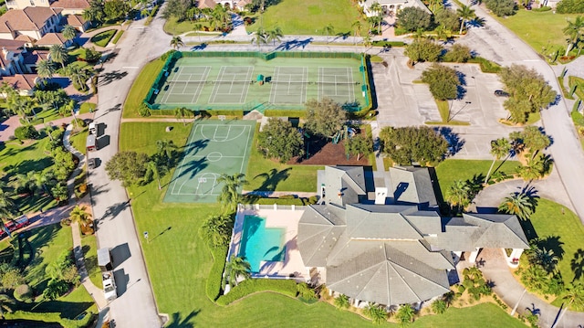 bird's eye view featuring a residential view