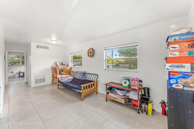 view of tiled bedroom