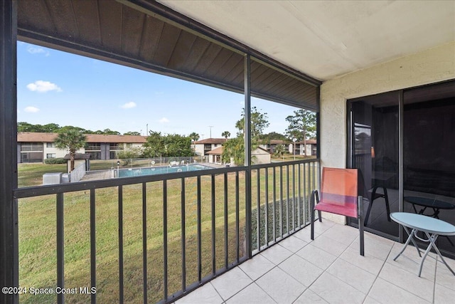 view of balcony