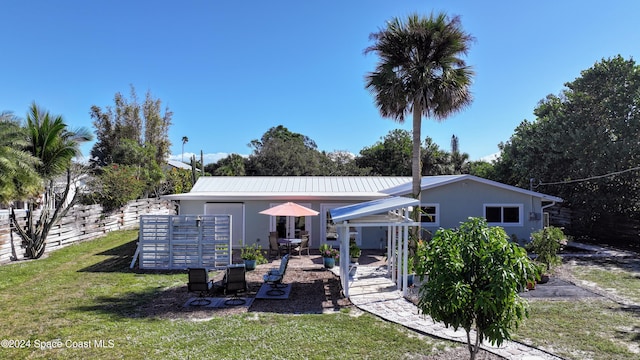 view of back of property