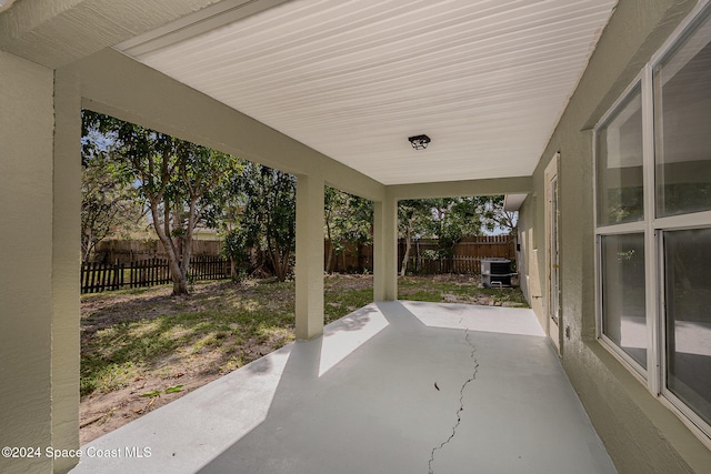 view of patio with cooling unit