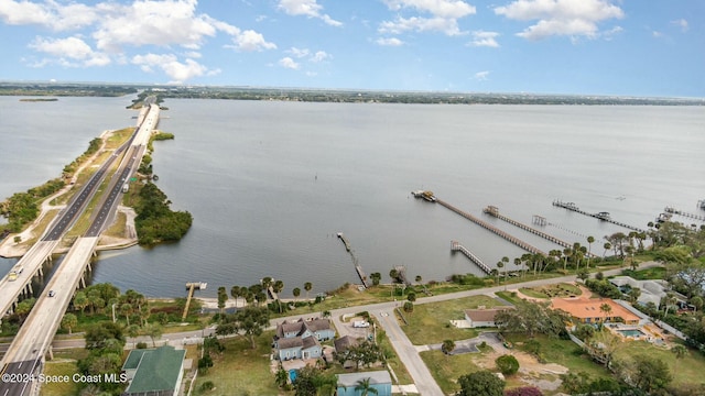 3109 Indian River Dr, Cocoa, FL 32922 - aerial view of property's location with a nearby body of water and a main thoroughfare