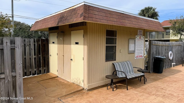 view of outbuilding