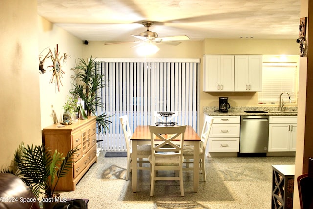 139 W Laila Dr W, Melbourne, FL 32904 - dining space with ceiling fan