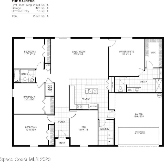 1060 Westport St SE, Palm Bay, FL 32909 - floor plan / room layout