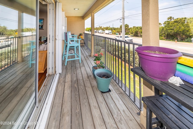 view of wooden terrace