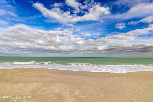 property view of water with a view of the beach