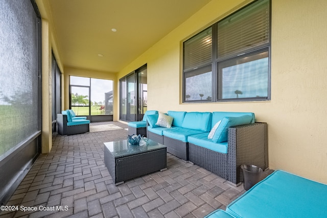 view of sunroom / solarium