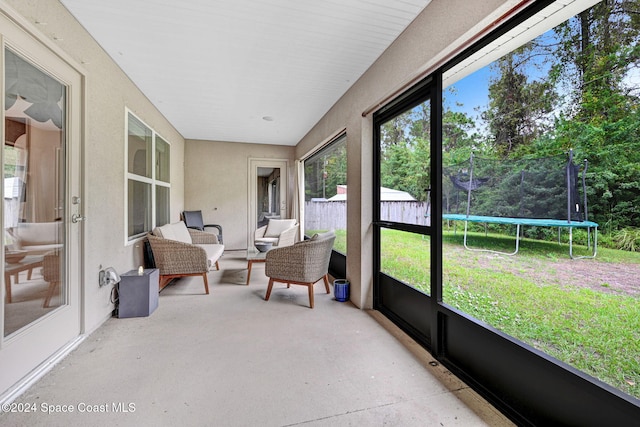 view of sunroom / solarium