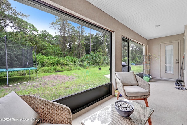 view of sunroom / solarium