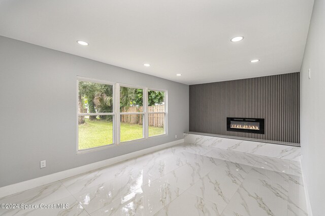 view of unfurnished living room