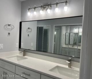 bathroom with vanity