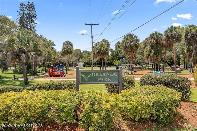 view of community featuring a playground