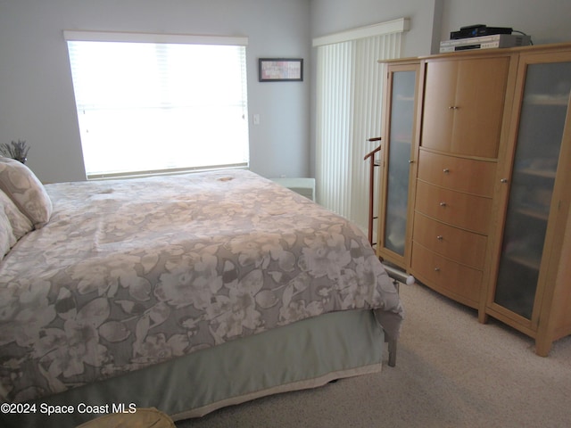 bedroom with carpet