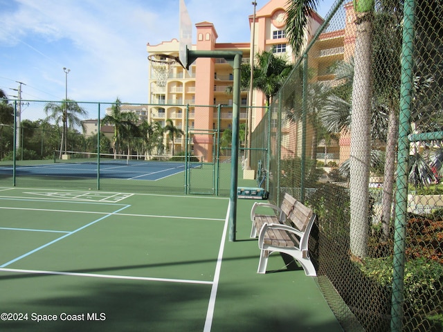 view of sport court