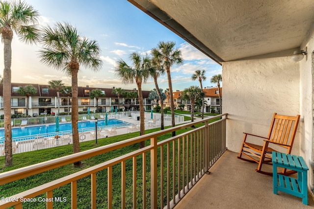 170 Paradise Blvd Unit 17013, Melbourne, FL 32903 - balcony with view of pool