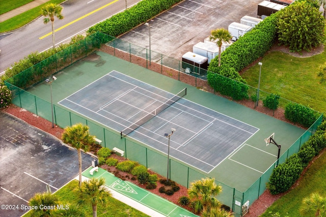 view of tennis court