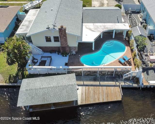 1730 E Central Ave, Merritt Island, FL 32952 - view of subject property featuring a pool area